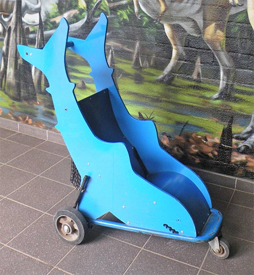 Blauwe Dinoland buggy